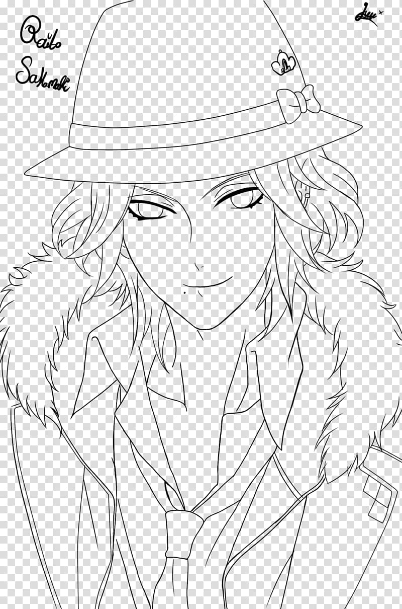 Diabolik Lovers Drawing Line art Coloring book, painting transparent background PNG clipart