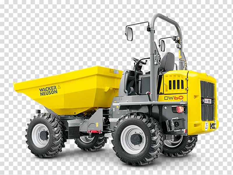 Wacker Neuson Heavy Machinery Dumper Excavator, construction machinery transparent background PNG clipart