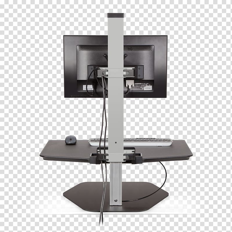 Sit-stand desk Standing desk Computer Monitors Multi-monitor, others transparent background PNG clipart