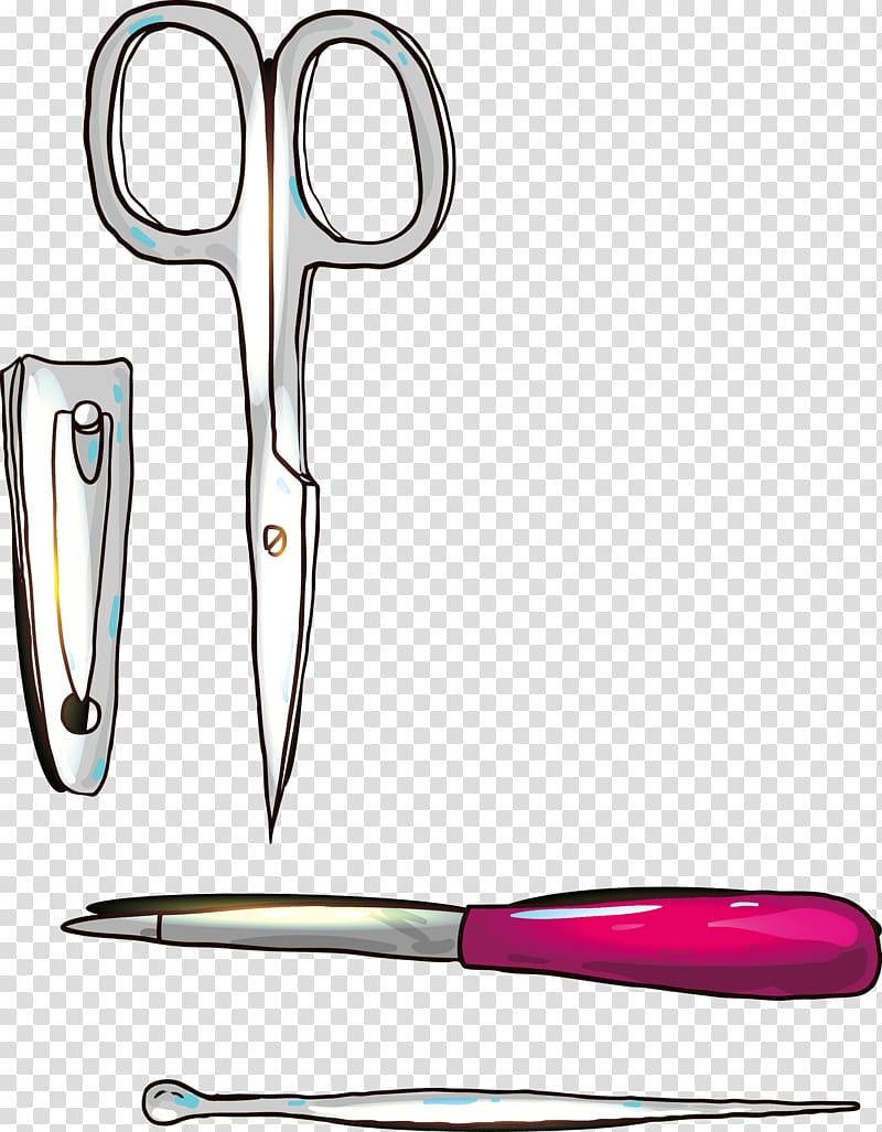 Scissors Tool , Hand-painted everyday tools transparent background PNG clipart