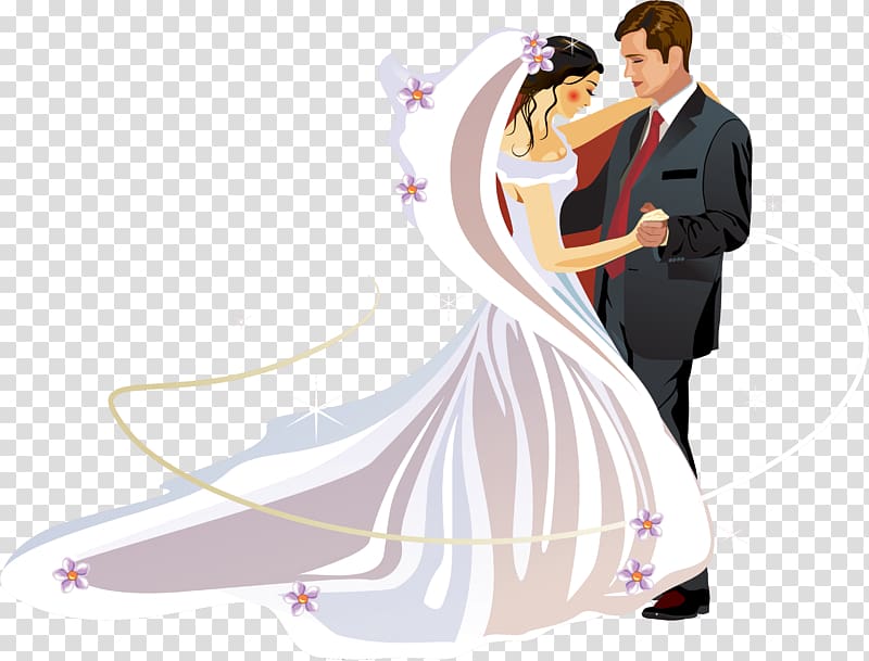 bride and groom sticker, Wedding invitation Bridegroom , wedding couple transparent background PNG clipart