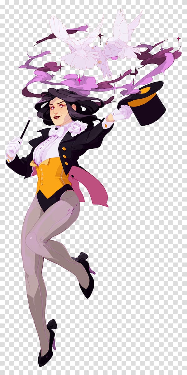 Zatanna Zachary Zatara Damian Wayne DC animated universe, zatanna transparent background PNG clipart