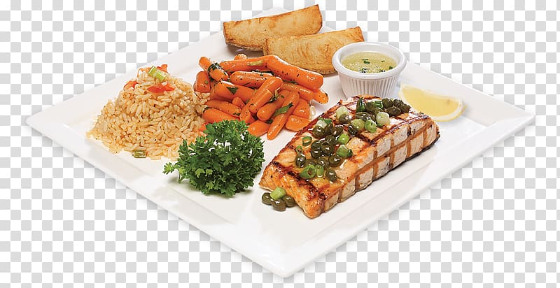 Vegetarian cuisine Full breakfast Casa Grecque Restaurant Grilling, grilled Salmon transparent background PNG clipart