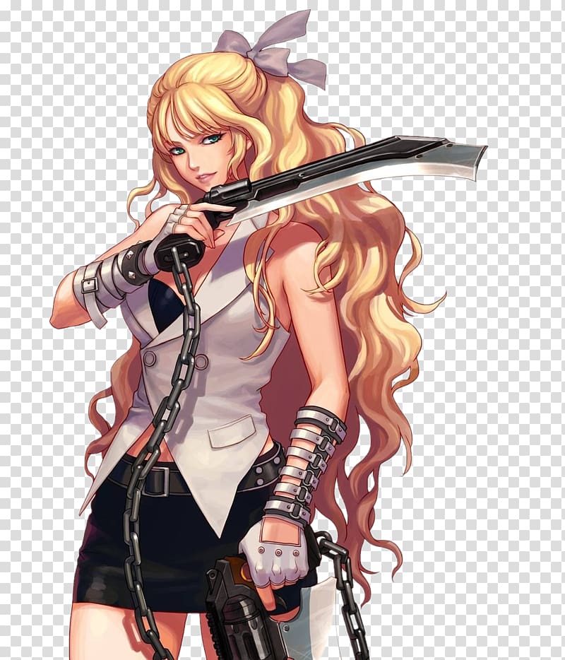 Dungeon Fighter Online Non-player character Video game, Blonde warrior transparent background PNG clipart
