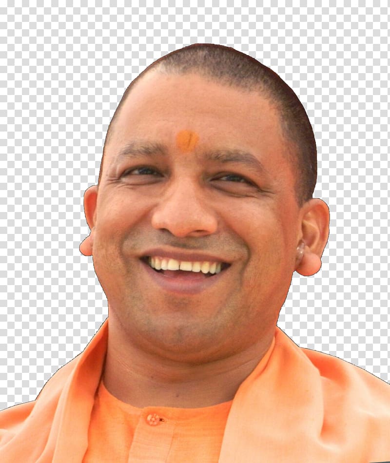 portrait of man, Yogi Adityanath Lucknow Chief minister Government of Uttar Pradesh, swamy transparent background PNG clipart