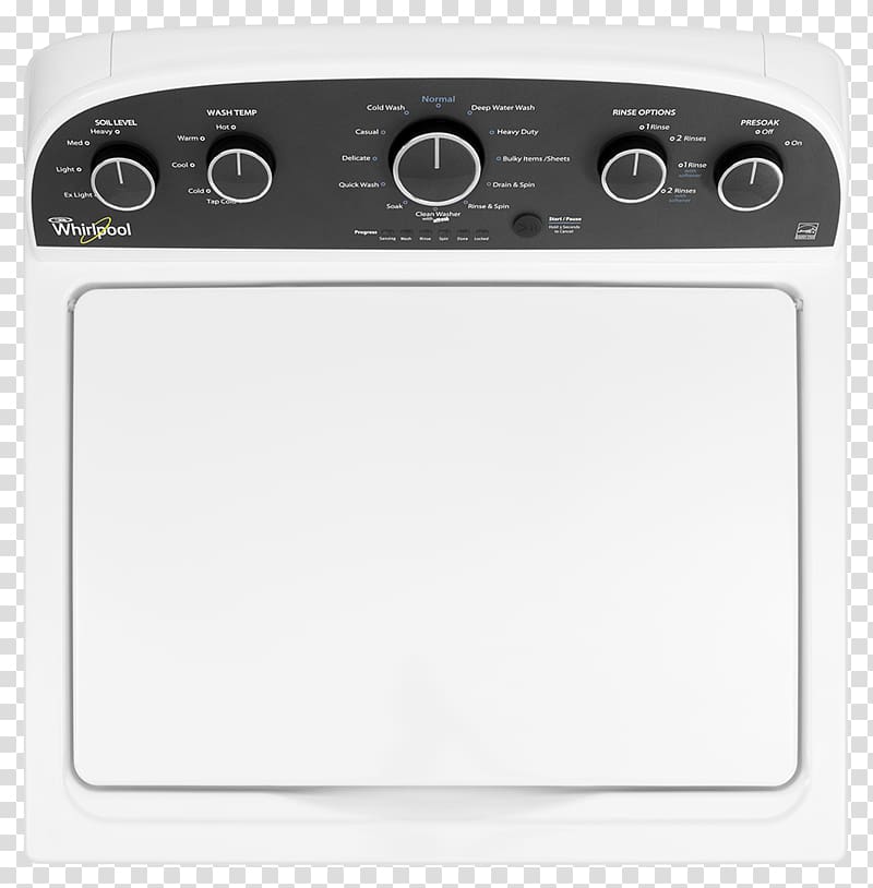 Major appliance Washing Machines Whirlpool Corporation Home appliance Whirlpool WTW4900, others transparent background PNG clipart