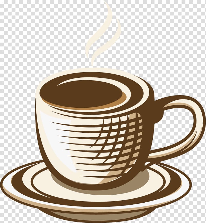 White coffee Espresso Coffee cup Coffee milk, Hand painted white coffee cup transparent background PNG clipart