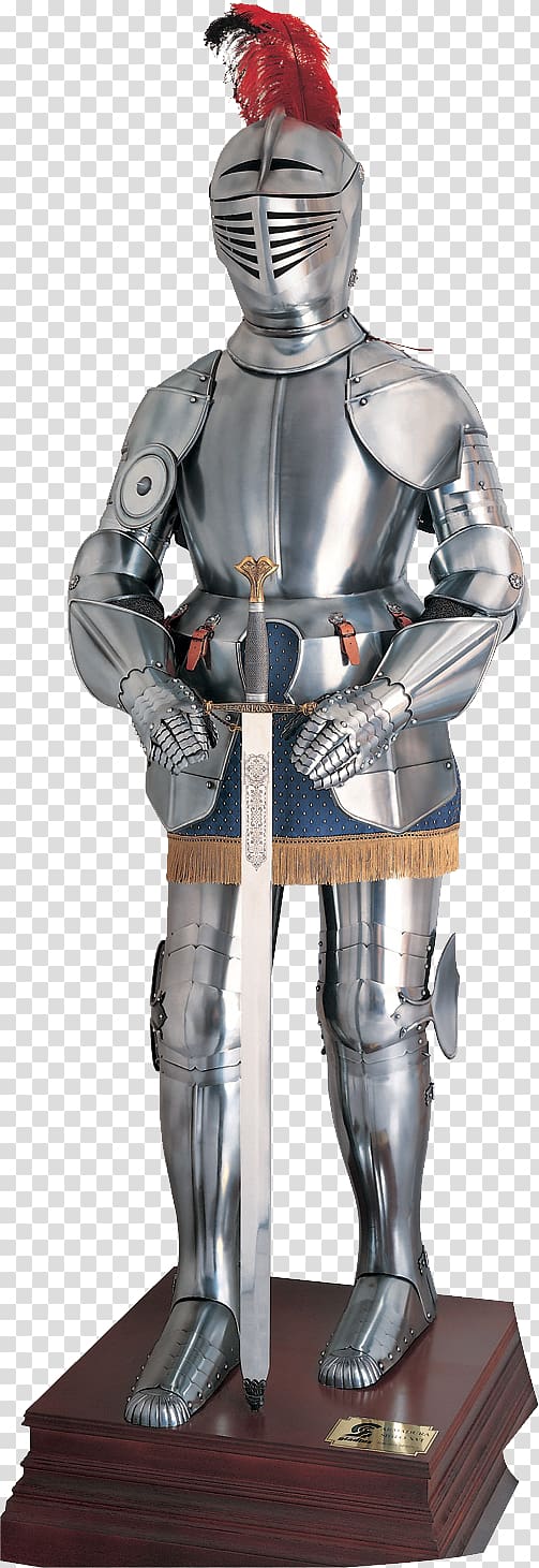Plate armour Knight, armour transparent background PNG clipart