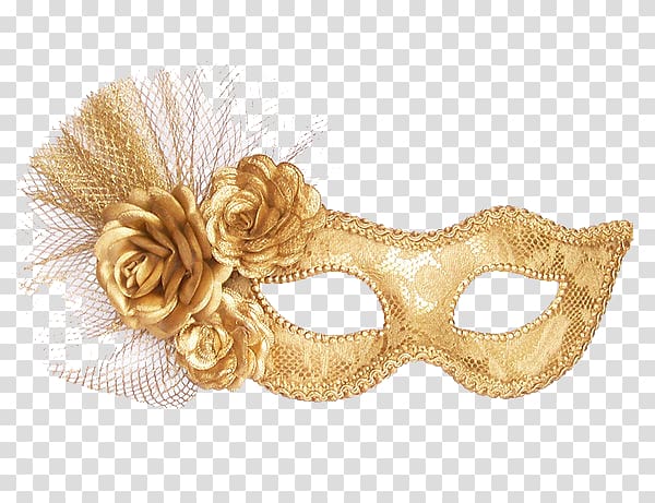 gold floral masquerade mask, Masquerade ball Mask Gold Harlequin Costume, mask transparent background PNG clipart