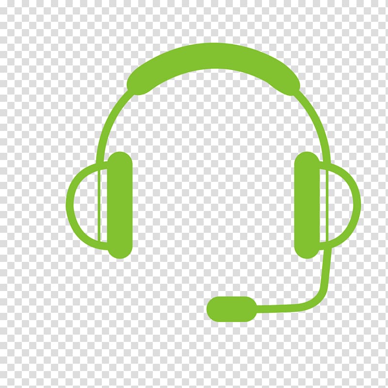 Headphones Headset, Green Graphic Headphones transparent background PNG clipart