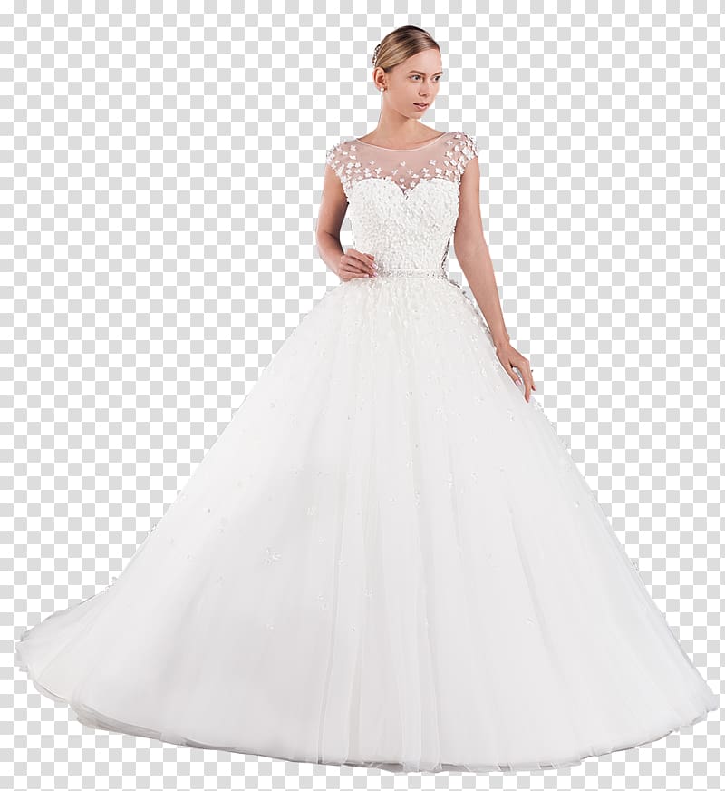 Wedding dress Bride Lace A-line, dress transparent background PNG clipart