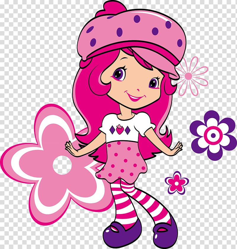 Strawberry Shortcake , Strawberry Illustration, Strawberry Girl transparent background PNG clipart