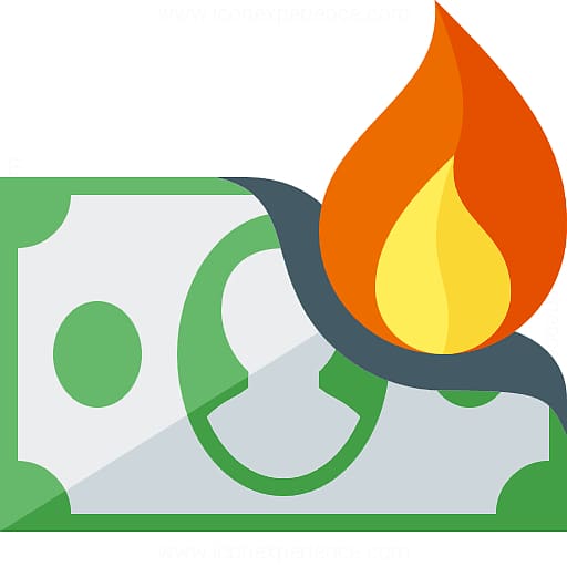 Computer Icons Money burning , On Fire sMoney transparent background PNG clipart
