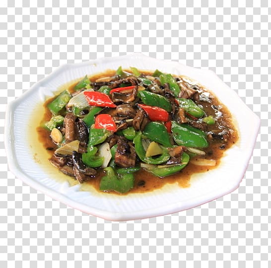 Twice cooked pork Pepper steak Chinese cuisine Recipe Dish, Delicious Spicy Chicken transparent background PNG clipart