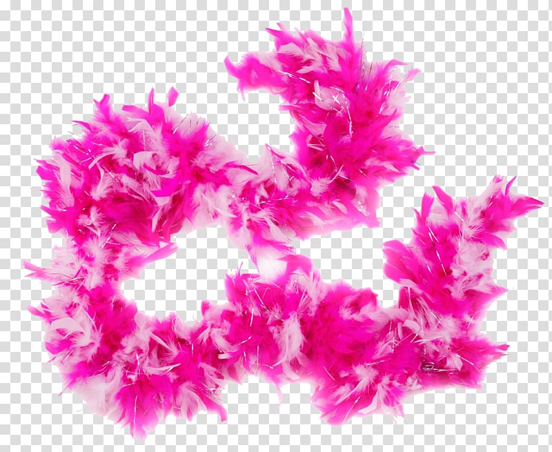 Feather boa Pink Party, exquisite color feather transparent background PNG clipart