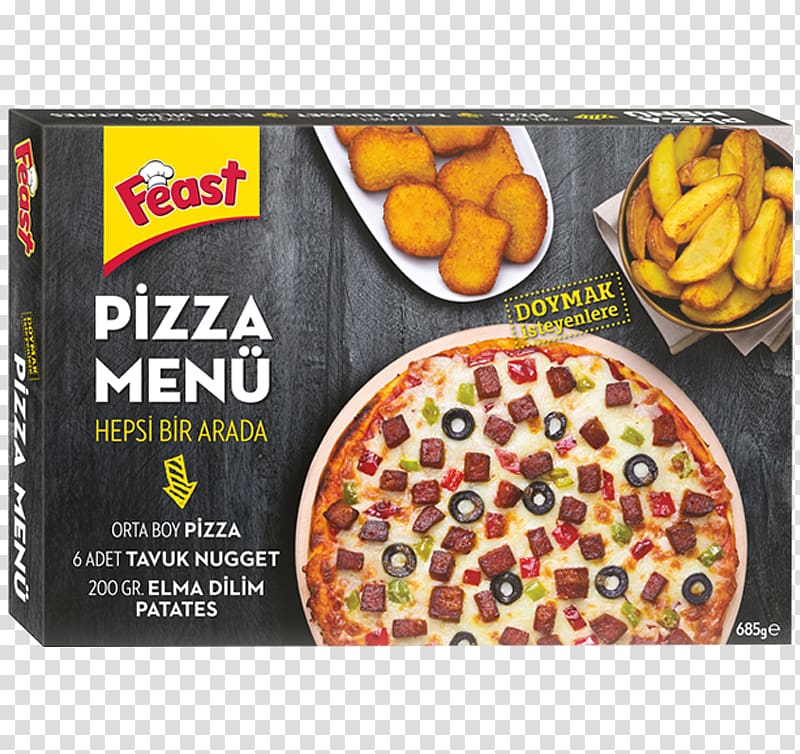 Pizza Chicken nugget Potato wedges Cuisine Frozen food, pizza transparent background PNG clipart