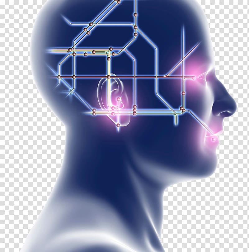 side view of human head illustration, Artificial intelligence Integrated circuit, Brain artificial intelligence transparent background PNG clipart