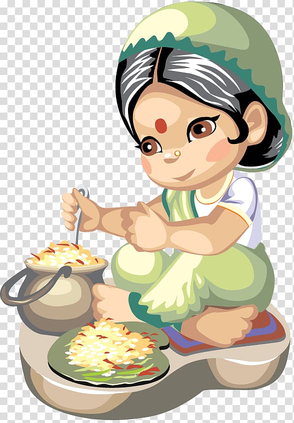 Indian cuisine Cooking Recipe , Housewife transparent background PNG clipart