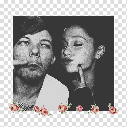 Ariana Grande Louis Tomlinson One Direction Love, ariana grande transparent background PNG clipart