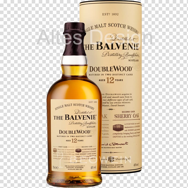 Balvenie distillery Single malt whisky Single malt Scotch whisky Speyside single malt, wine transparent background PNG clipart
