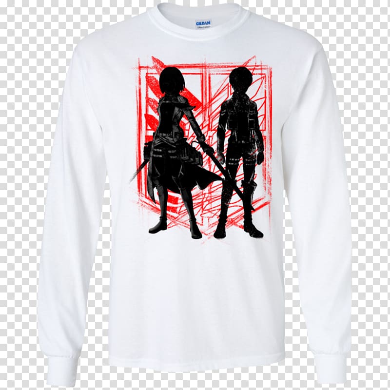 T-shirt Attack on Titan Manga Mikasa Ackerman Anime, T-shirt transparent background PNG clipart