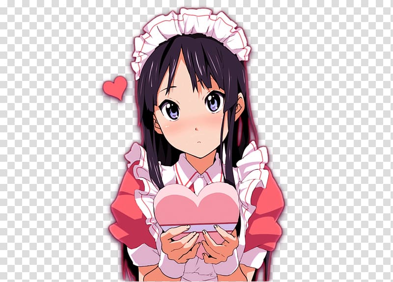 Valentine\'s Day Anime Mio Akiyama Faye Valentine K-On!, valentine\'s day transparent background PNG clipart