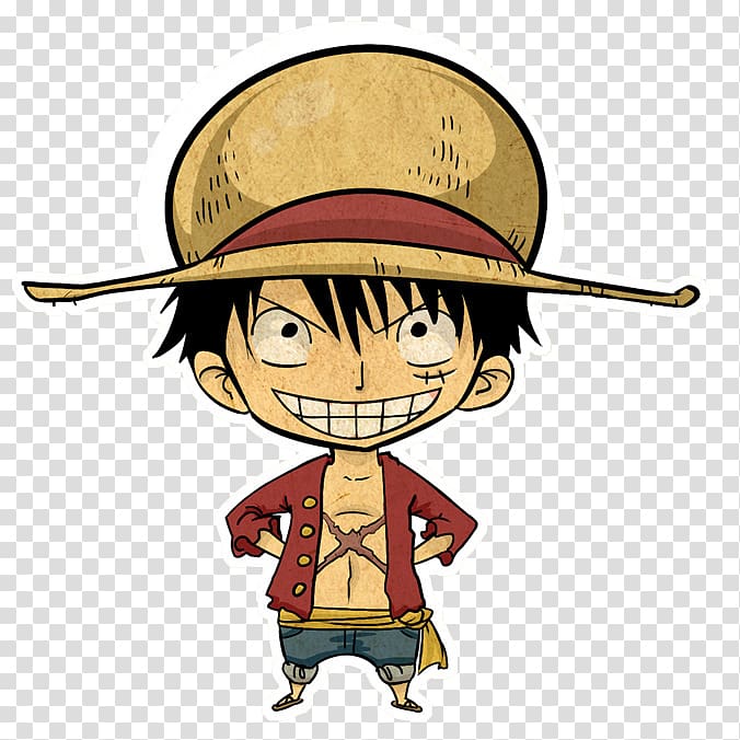 Monkey D. Luffy Portgas D. Ace Anime Chibi One Piece, ás, chapéu, chibi,  chapéu de cowboy png