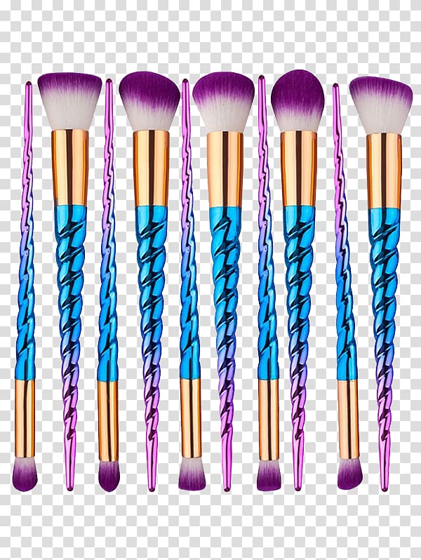 Makeup brush Tarte Cosmetics Unicorn, blue summer discount transparent background PNG clipart