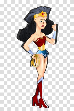 Cartoon Figurine, Wonder Woman transparent background PNG clipart thumbnail