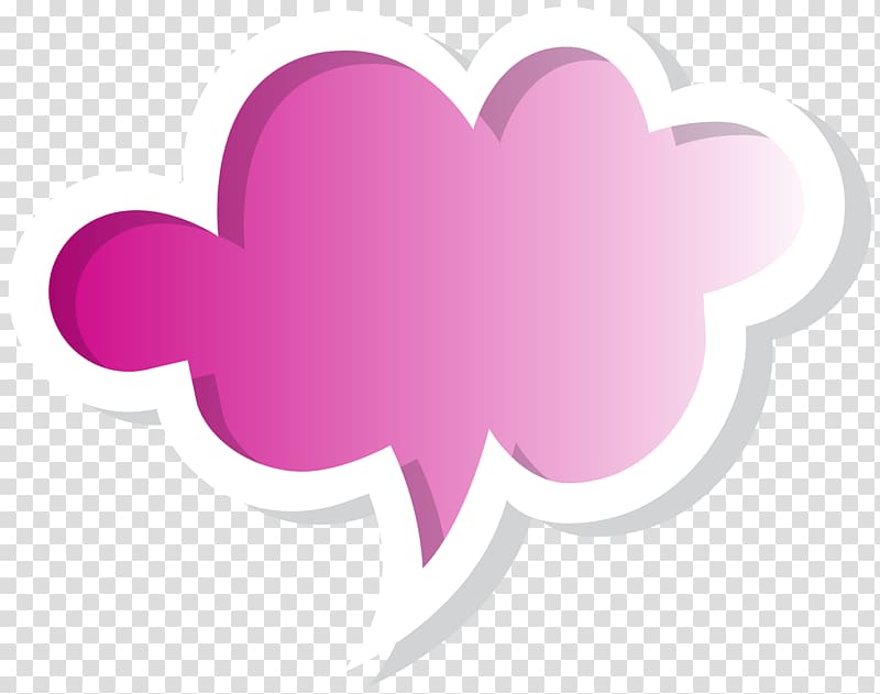 Speech balloon , Pink Snow transparent background PNG clipart