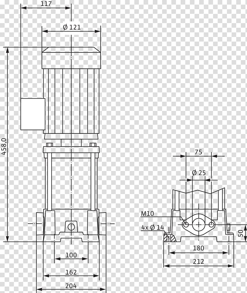Submersible pump Technical drawing Jiangmen Ruirong Pump Industry Co.,Ltd. Centrifugal pump, turbine impeller transparent background PNG clipart