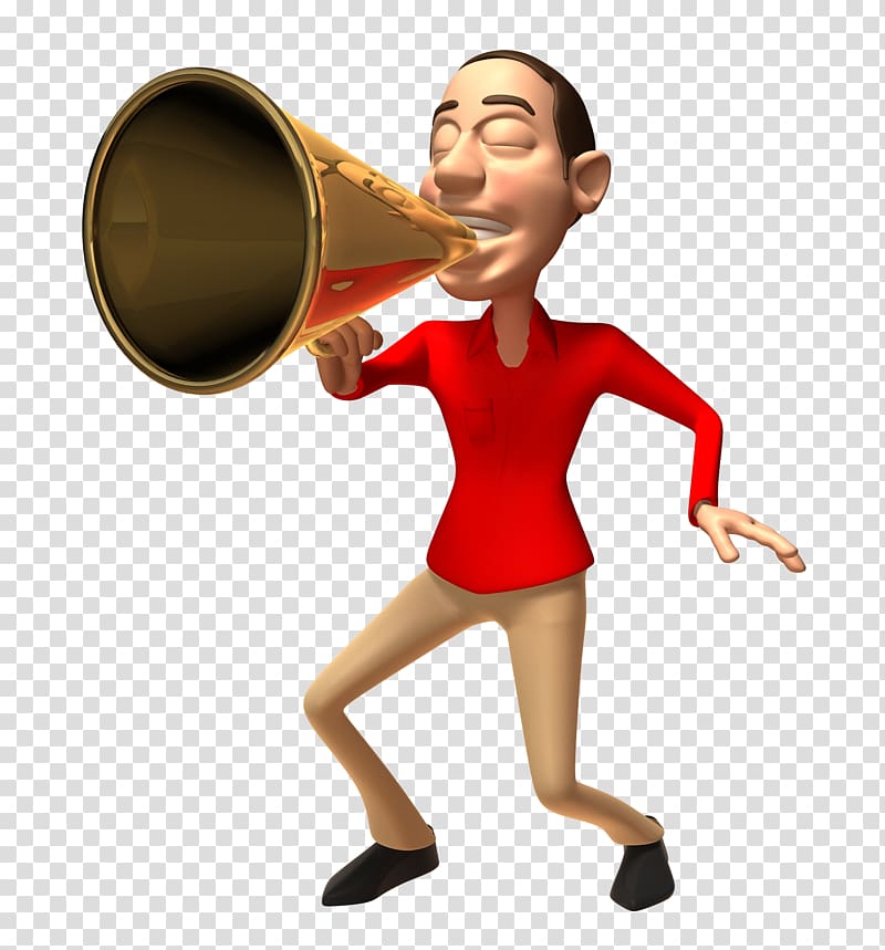 Microphone Businessperson illustration 3D computer graphics, A speaker with a trumpet transparent background PNG clipart