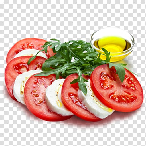 Tomato Caprese salad Pasta Hors d\'oeuvre Italian cuisine, tomato transparent background PNG clipart