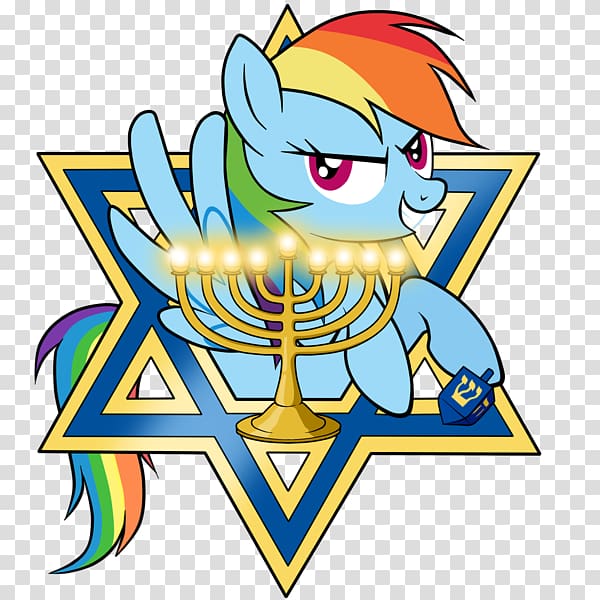 Rainbow Dash Pony Rarity Pinkie Pie Hanukkah, Chanukah Iii transparent background PNG clipart