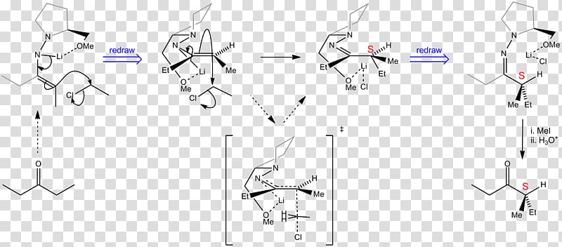 Enders SAMP/RAMP hydrazone-alkylation reaction Chiral auxiliary Organic chemistry, controlled transparent background PNG clipart