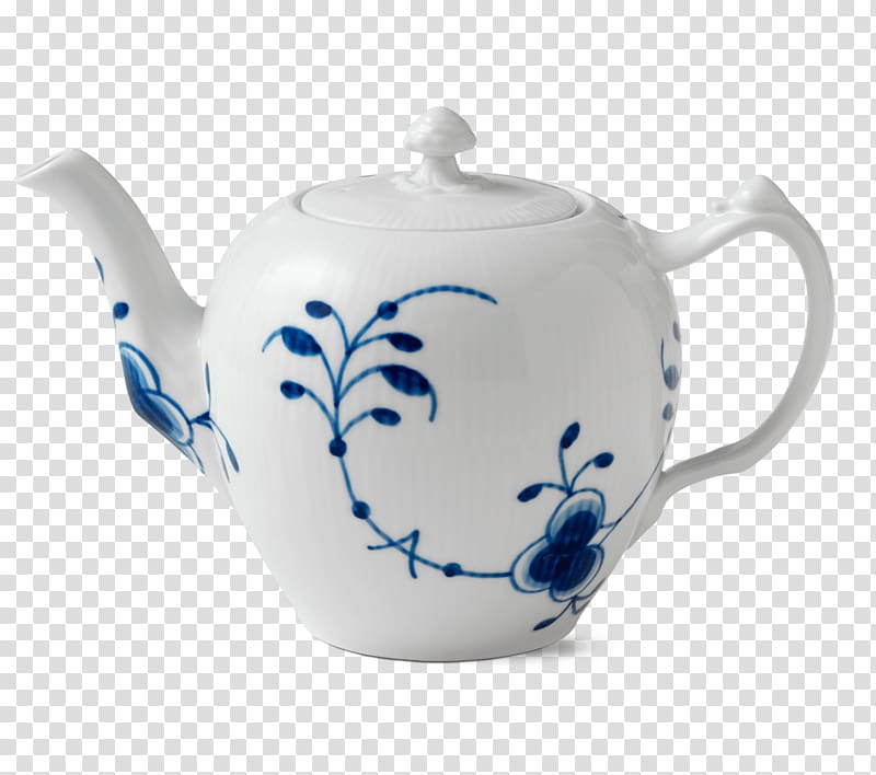 Royal Copenhagen Teapot Musselmalet Jug, Missi transparent background PNG clipart