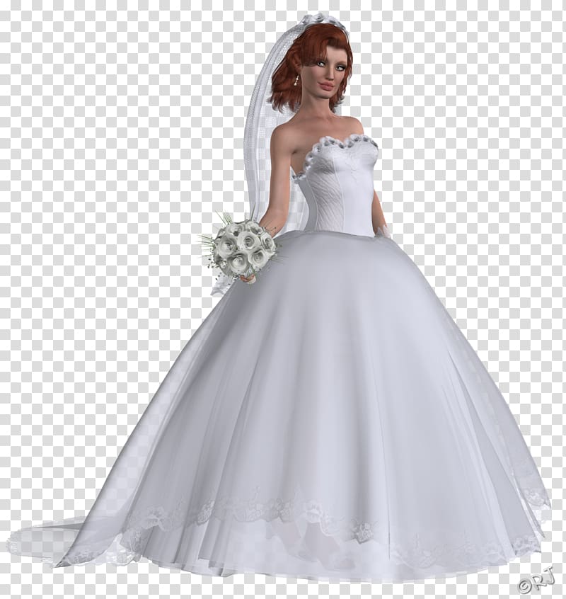 Wedding dress Shoulder Party dress Quinceañera, dress transparent background PNG clipart