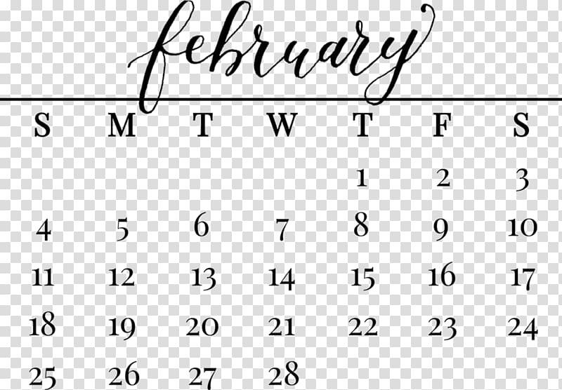 Calendar February Time, calendar transparent background PNG clipart