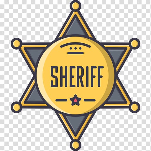 Badge Sheriff , Sheriff transparent background PNG clipart