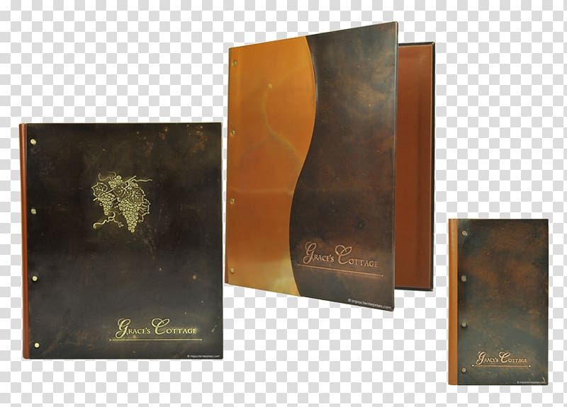 Artificial leather Book cover Menu, Menu transparent background PNG clipart