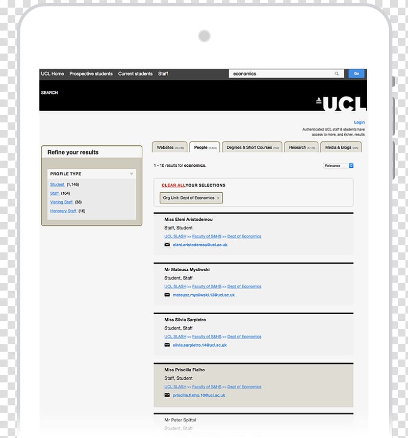 Computer program UCL Institute of Education UCL Advances Web page Multimedia, Computer transparent background PNG clipart