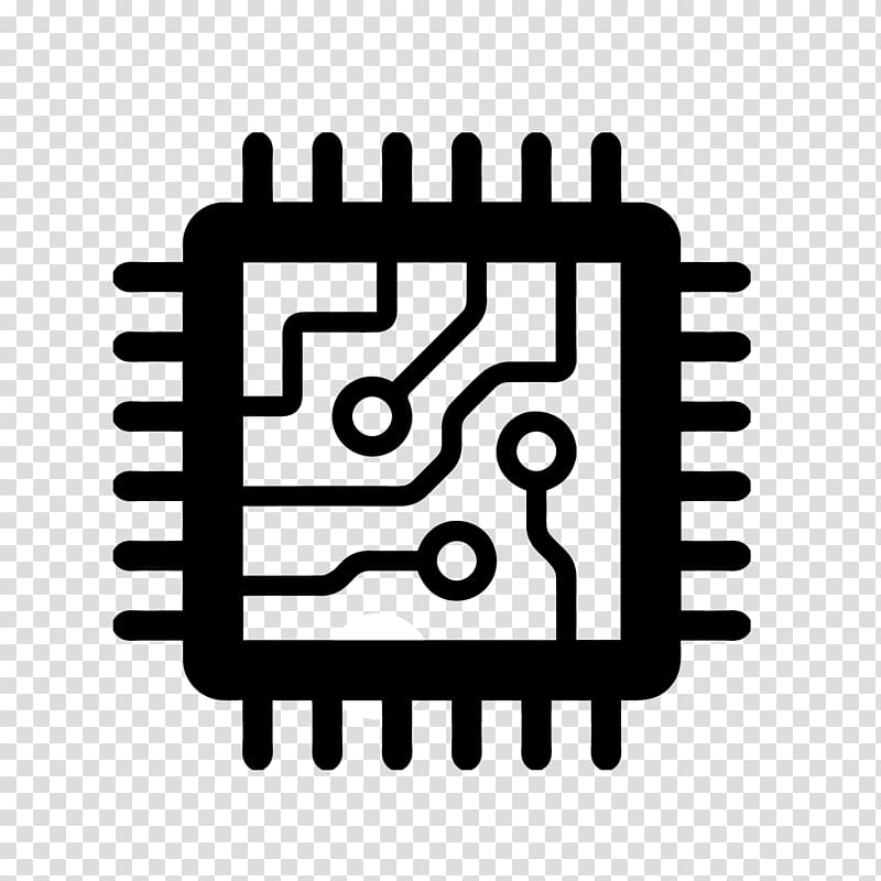 square black logo, Integrated Circuits & Chips Central processing unit Computer Icons , chip transparent background PNG clipart