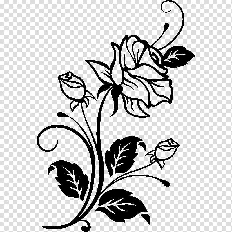 black petaled flower , Drawing Rose Cdr , personalized car stickers transparent background PNG clipart