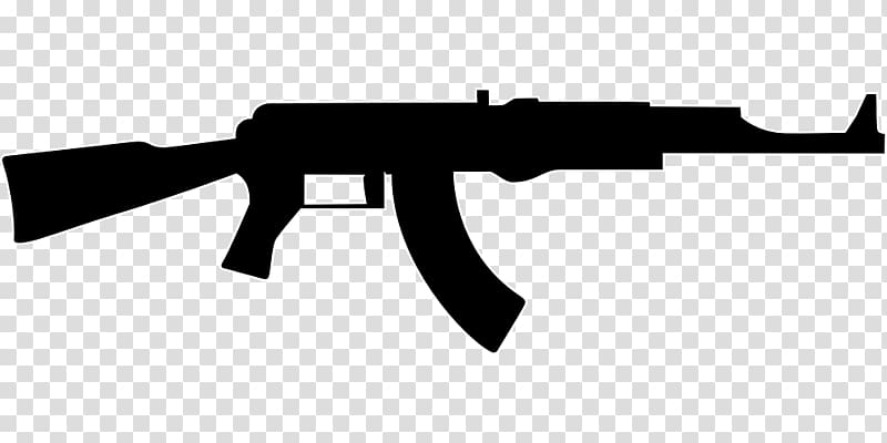 AK-47 Firearm Assault rifle Weapon, ak 47 transparent background PNG clipart