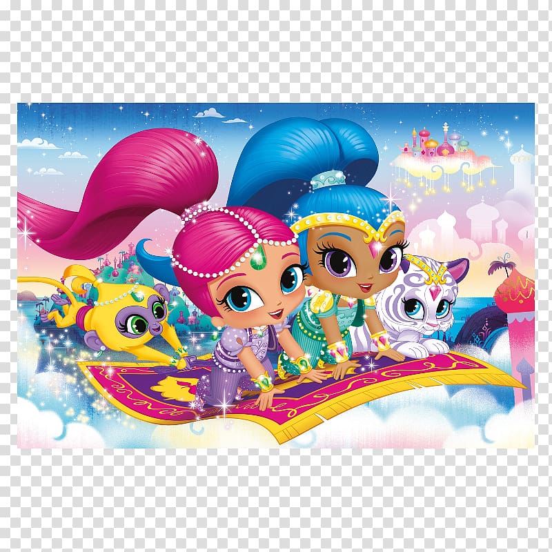 Jigsaw Puzzles Game Toy Drawing, Shimmer and Shine transparent background PNG clipart