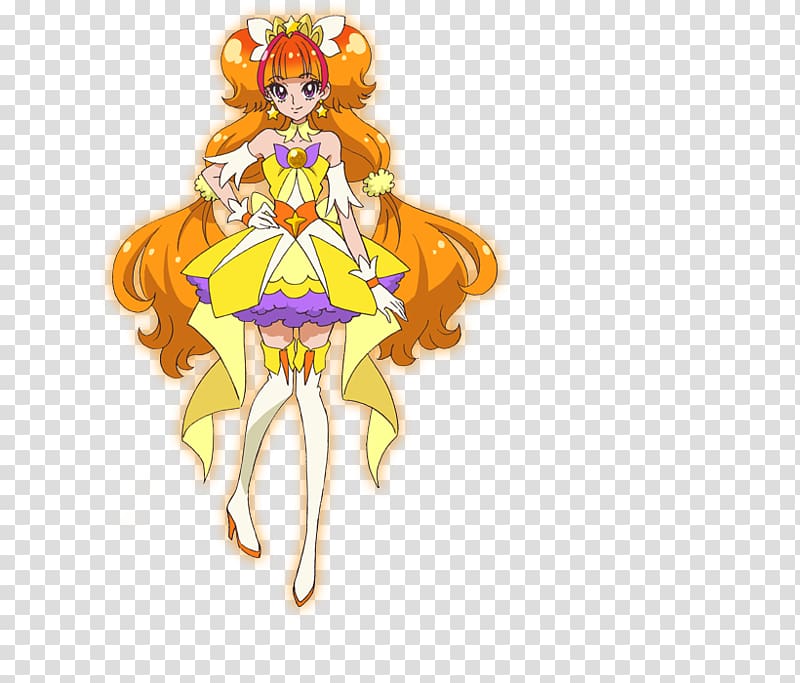 Tsubomi Hanasaki Yuri Tsukikage Cure Flora Cure Mermaid Pretty Cure, twinkle transparent background PNG clipart
