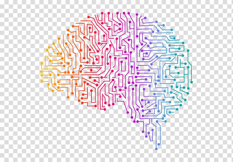red and multicolored brain illustration, Human brain Technology, decorations transparent background PNG clipart