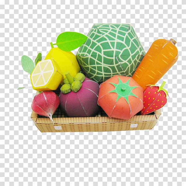 Fruit Paper model Vegetable Vegetarian cuisine, vegetable garden card transparent background PNG clipart