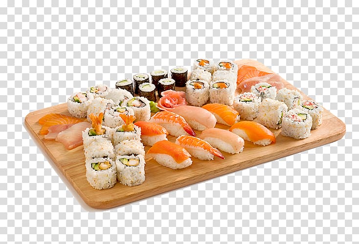 Sushi Japanese Cuisine California roll Sashimi Sukiyaki, sashimi transparent background PNG clipart