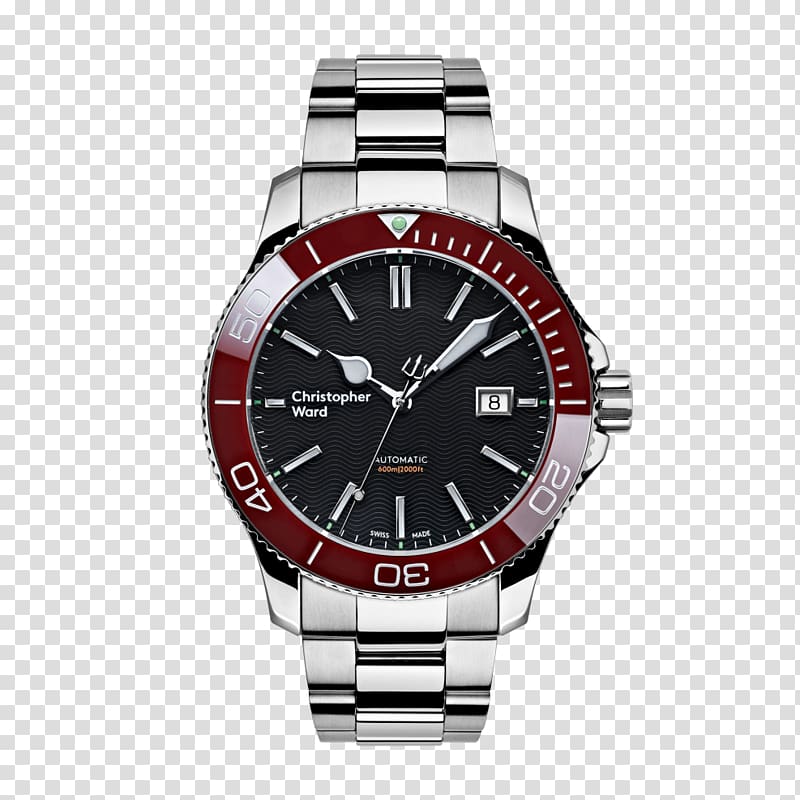 Diving watch Automatic watch Rolex Submariner Christopher Ward, watch transparent background PNG clipart